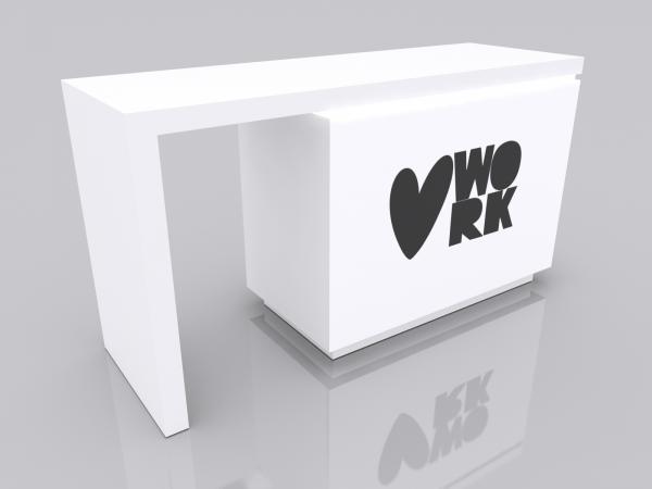 MOD-1744 Waterfall Workstation Counter -- Image 3